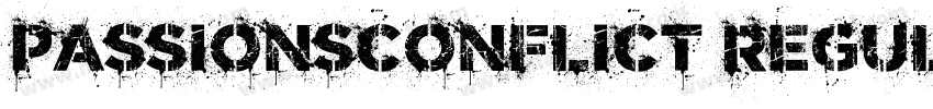 PassionsConflict Regular字体转换